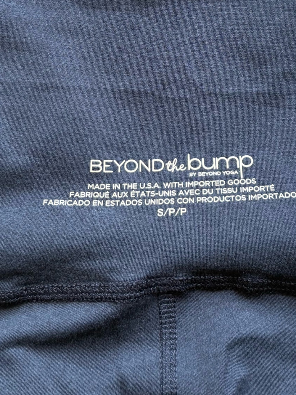 Beyond Yoga Spacedye Love the Bump Midi Maternity Legging in Nocturnal Navy - Picture 10 of 16